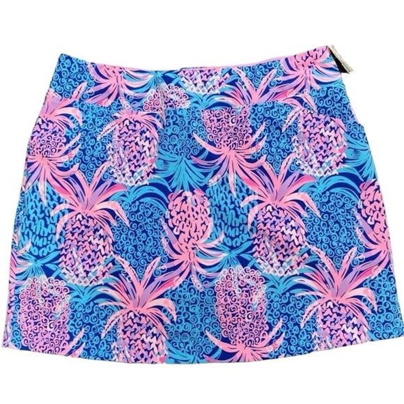 LILLY PULITZER Monica Skort Borealis Blue Tropic Down Low Golf Skort NWT Size 2 - Picture 5 of 12